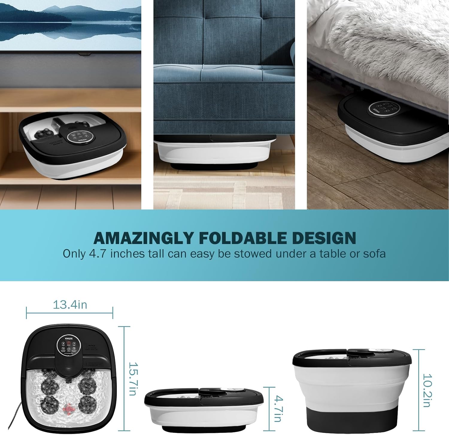 Multifunctional Electric Foot Bath Barrel with Remote Control and Massage (For Elderly, Portable, Household)