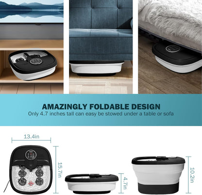 Multifunctional Electric Foot Bath Barrel with Remote Control and Massage (For Elderly, Portable, Household)