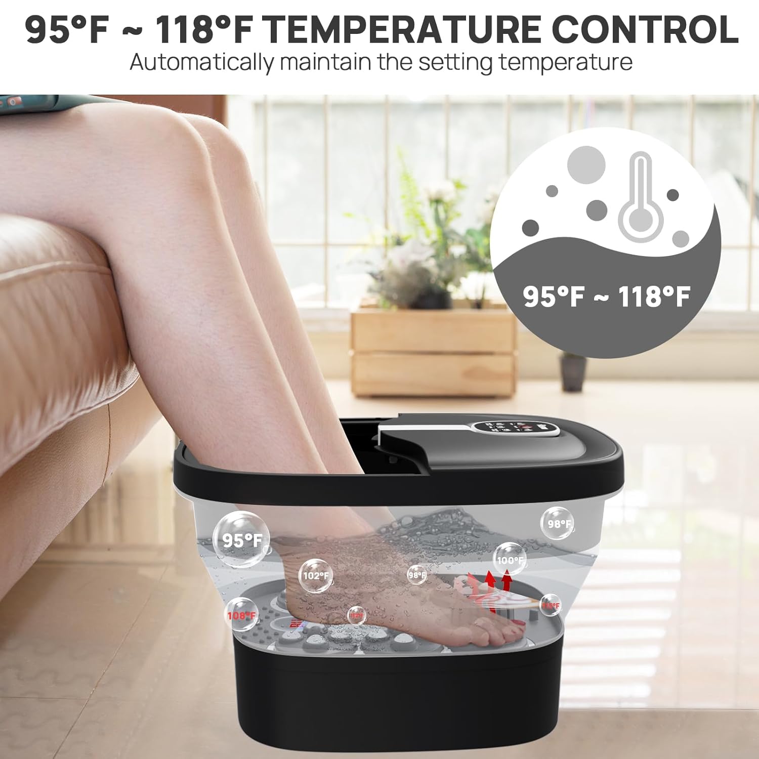 Heated Foot Spa,
Foldable Foot Bath,
Massage Foot Spa,
Collapsible Foot Soaker,
Foot Spa with Heat and Massage,
Portable Foot Spa,
Electric Foot Bath Massager,
HOSPAN FS02A Foot Spa,
Foot Soaking Tub with Heat,
Home Foot Spa Machine,
