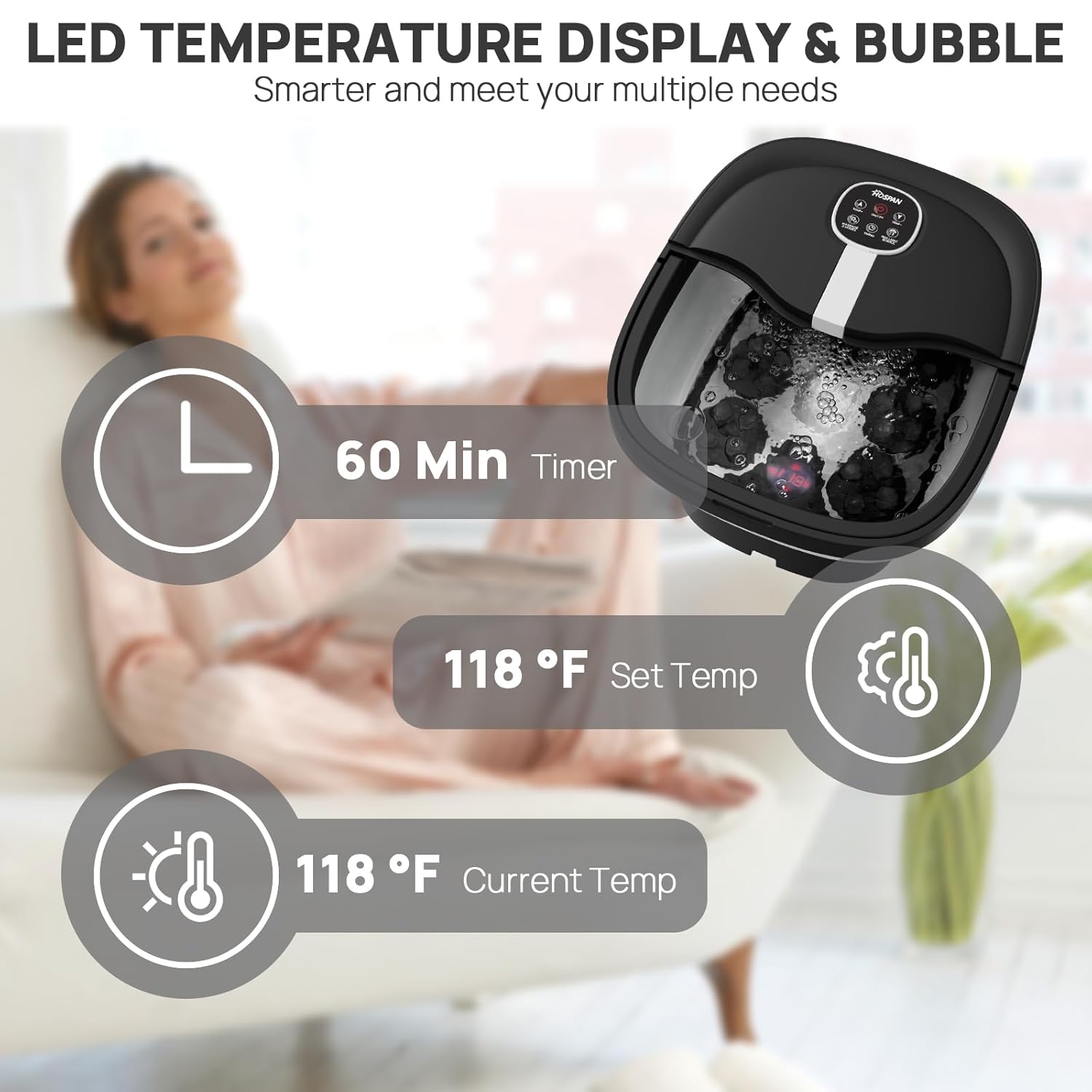 Heated Foot Spa,
Foldable Foot Bath,
Massage Foot Spa,
Collapsible Foot Soaker,
Foot Spa with Heat and Massage,
Portable Foot Spa,
Electric Foot Bath Massager,
HOSPAN FS02A Foot Spa,
Foot Soaking Tub with Heat,
Home Foot Spa Machine,