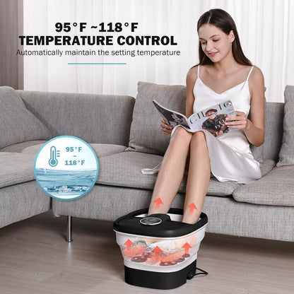 Multifunctional Electric Foot Bath Barrel with Remote Control and Massage (For Elderly, Portable, Household)