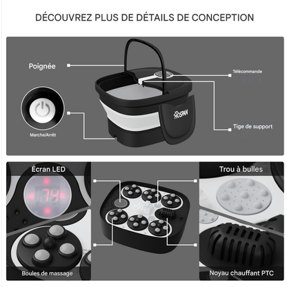 Heated Foot Spa,
Foldable Foot Bath,
Massage Foot Spa,
Collapsible Foot Soaker,
Foot Spa with Heat and Massage,
Portable Foot Spa,
Electric Foot Bath Massager,
HOSPAN FS02A Foot Spa,
Foot Soaking Tub with Heat,
Home Foot Spa Machine,