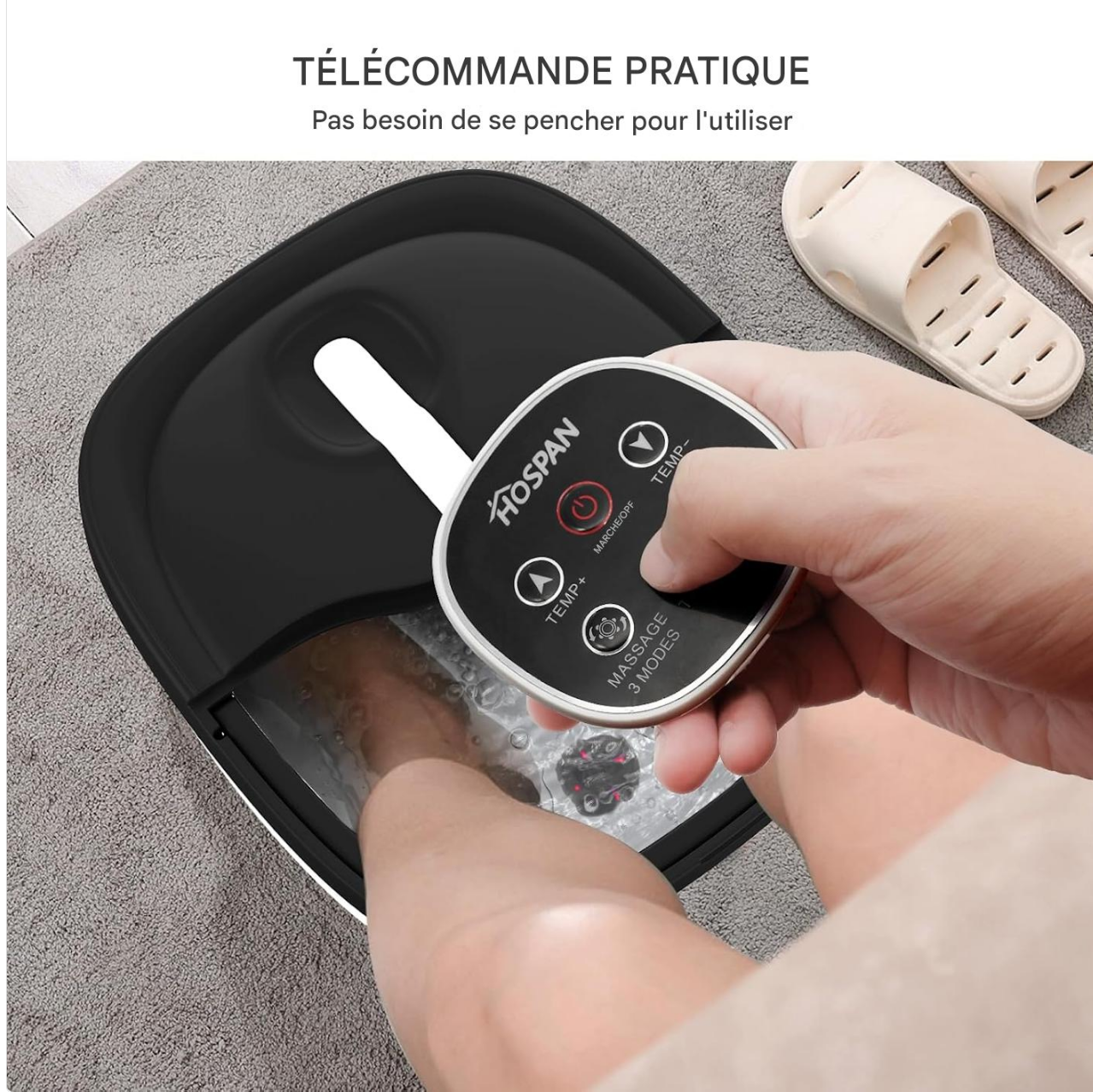 Heated Foot Spa,
Foldable Foot Bath,
Massage Foot Spa,
Collapsible Foot Soaker,
Foot Spa with Heat and Massage,
Portable Foot Spa,
Electric Foot Bath Massager,
HOSPAN FS02A Foot Spa,
Foot Soaking Tub with Heat,
Home Foot Spa Machine,